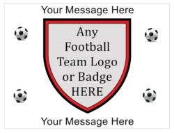 Any Football Logo Large Oblong Cake Topper