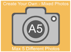 Any Mixed Photos SMALL Oblong Cake Topper