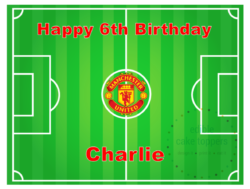 Football Pitch A4 Oblong