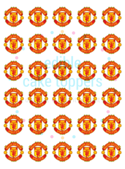 Man U Cupcakes 1.5"