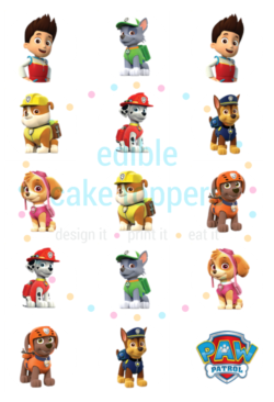 Paw Patrol Cupcakes 2" Puppys