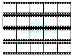 Edible Icing Printed Photo Film Strip Reel - EXTRA Large A3 Oblong