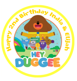 Hey Duggee 7.5" Pre Cut Round Icing Edible Cake Topper