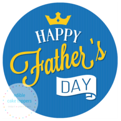 Father's Day Blue Round