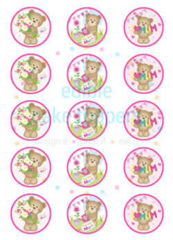 Best Mum Bear Cupcakes 2"