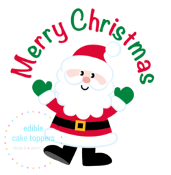 Cute Santa 7.5" Round