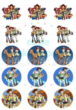 Toy Story Cupcakes 2" Buzz Woody